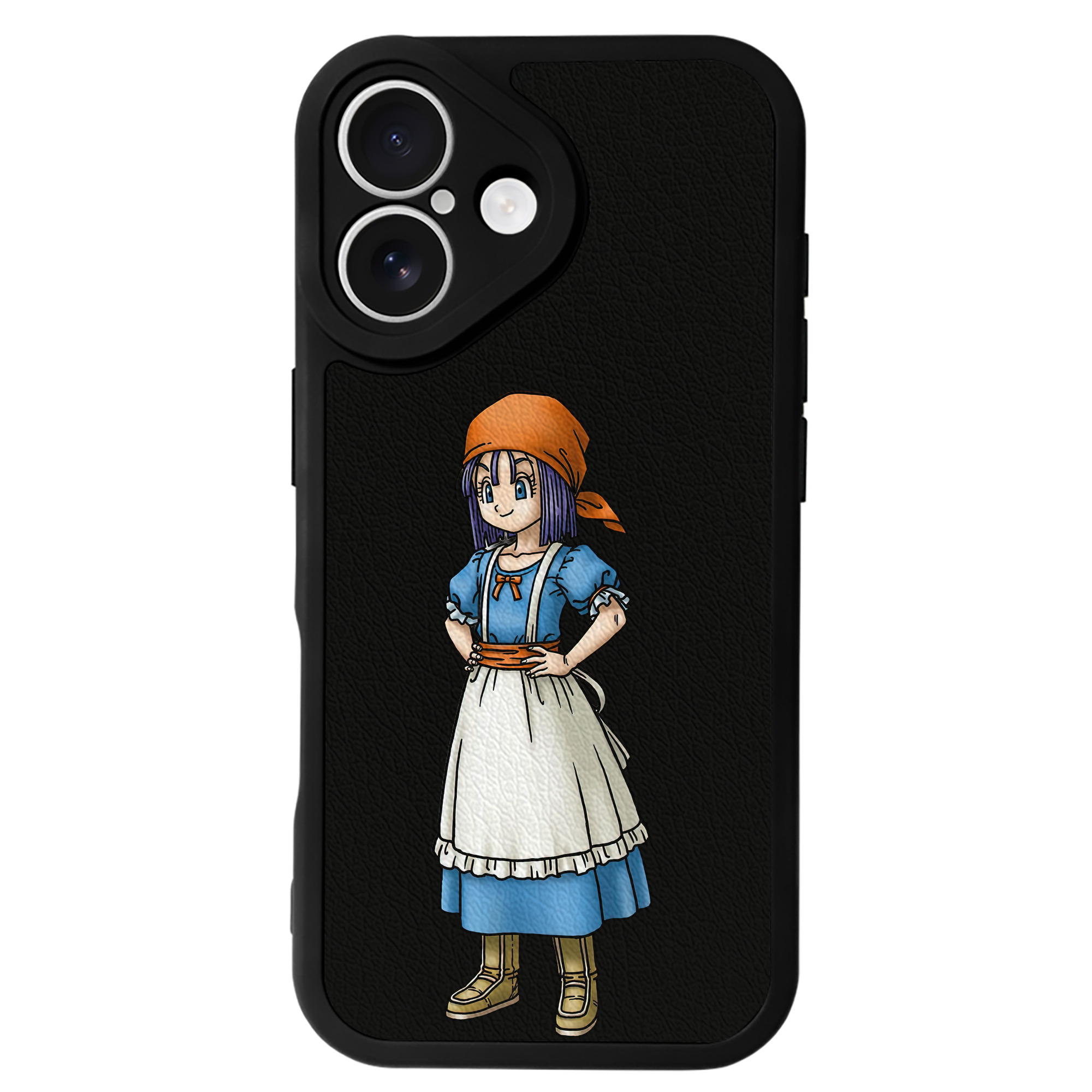 （画像用） ドラゴンクエスト Doragon Kuesuto Dragon Quest 【iPhone 16シリーズ対応】シリコンスマホケース（レザー調） 材質：シリコン